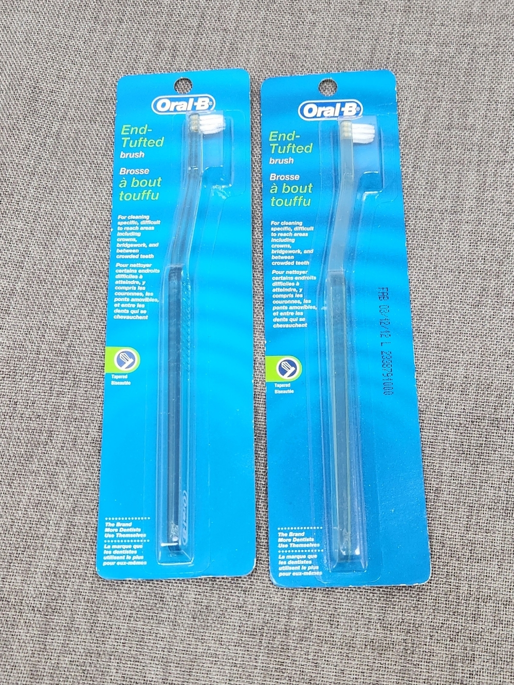 Oral-B End-Tapered Tufted Brush Toothbrushs.  New. Lot Of 2